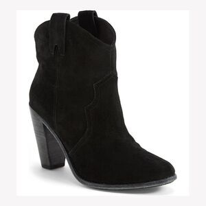 Joie Monte Western Suede Ankle Booties Size 35